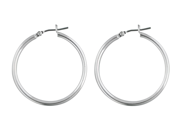 Rossan Plain Hoop Earrings 30mm FE4307