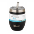 Cheeki Insulated With Stainless Steel Straw Black 320mL