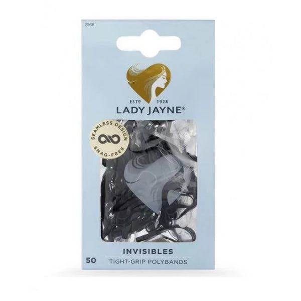 Lady Jayne Black Snagless Elastomer Elastics 50 Pack