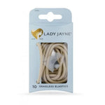 Lady Jayne Blonde Snagless Thick Elastics 10 Pcs