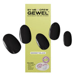 By Me & Crew Gewel Semicured Gel Nails Sticker Kit Midnight Black