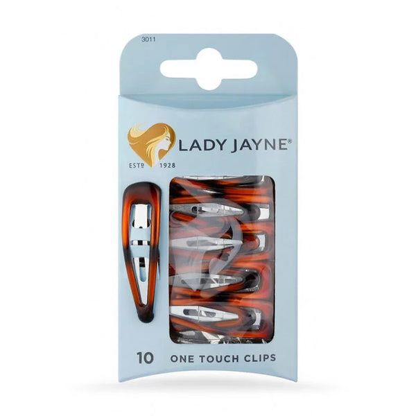 Lady Jayne Shell One Touch Clips 10 Pack