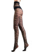 Levante Emilia Floral Tights in Nero
