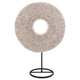 Escape to Paradise Tribal Shell Decor Stand Beige Cowrie Shells Medium