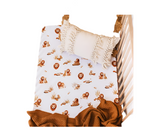 Snuggle Hunny Fitted Jersey Cotton Cot Sheet - Lion