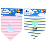 1st Steps Striped Bandana Bib For Babies 0 To 12 Months 1 Piece