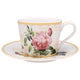 Gibson Gifts Redoute Rose Fine China Tea Cup And  Saucer Set 16CM