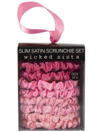 Wicked Sista Satin Scrunchie Set Pink 3 Pack