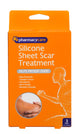 Pharmacy Care Silicone Sheet Scar Treatment Bandages Dressings Pad Strips 3 Pack