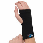 Bodyassist Elastic Wrist & Hand Half Glove Medium Black