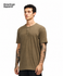 American Apparel 2004CVC Unisex Henley T Shirt Heather Army