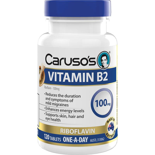 Caruso's Natural Health Vitamin B2 100mg 120 Tablets