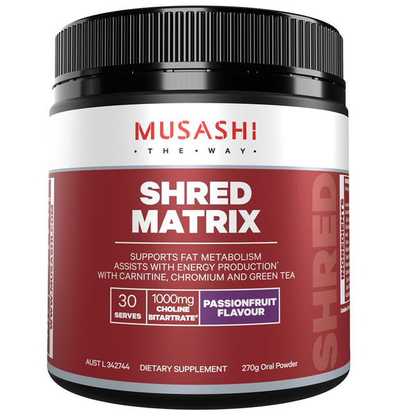 Musashi Shred Matrix Passionfruit 270G