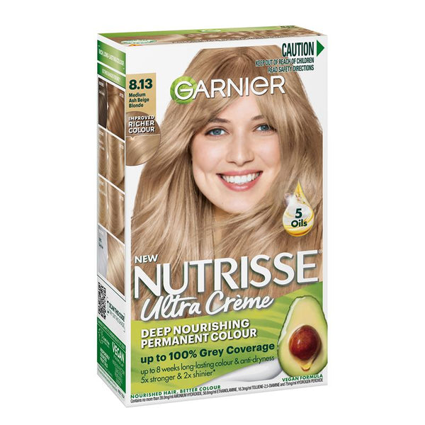 Garnier Nutrisse 8.13 Medium Ash Beige Blonde