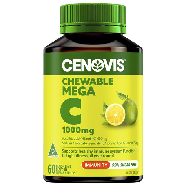 Cenovis Vitamin C 1000Mg Lemon Chewable Tabs 60