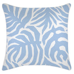 Escape to Paradise Cushion Cover With Piping Casa Palms Blue White 60CM X 60CM,