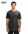 American Apparel 2004CVC Unisex Henley T Shirt Heather Charcoal