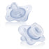 Chicco Nursing Physio Mini Soft Soother 0–2 Months Blue 2 Pack