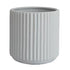 Escape to Paradise Ribbed Ceramic Vase Grey L