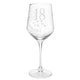 Rush 18th Birthday Wine Glass with Butterfly and Crystal Design