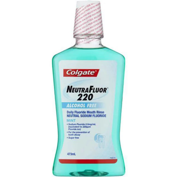 Colgate Neutrafluor 220 Mouth Rinse Alcohol Free Mint 473ml