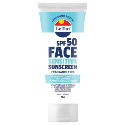 Le Tan SPF 50+ Face Sensitive Sunscreen 70ml