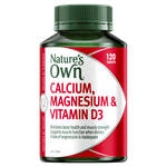 Natures Own Calcium & Magnesium With Vitamin D3 120 Tablets
