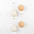 Little Cactus Au Papaya Fable Hanging Sparkle Baubles Assorted Set of 4