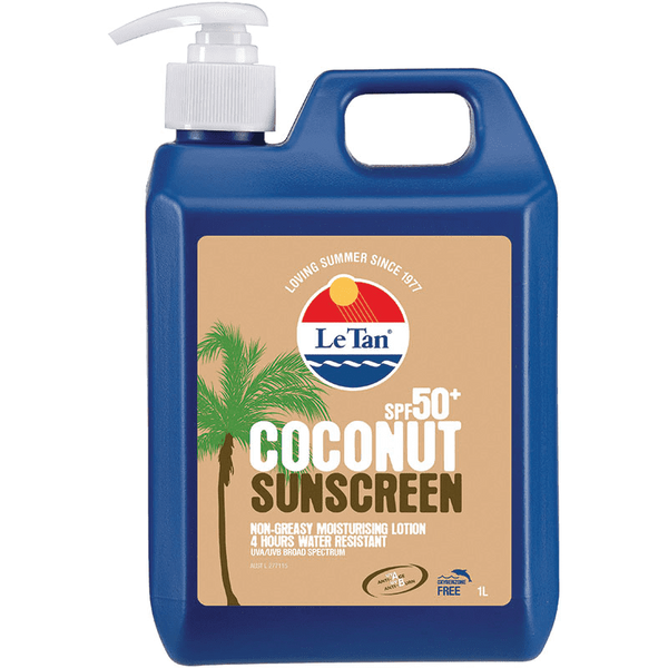 Le Tan SPF 50+ Coconut Sunscreen Lotion 1L