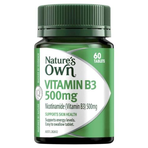 Natures Own Vitamin B3 500mg 60 Tablets