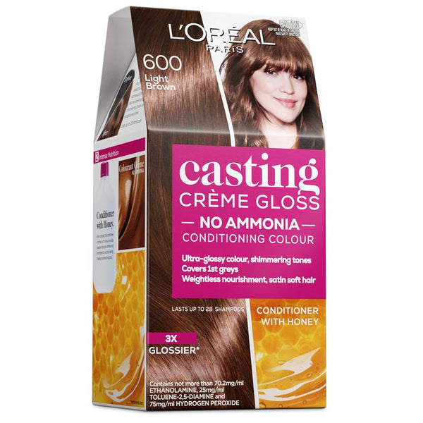 L'Oreal Paris Casting Creme Gloss Semi-Permanent Hair Colour - 600 Light Brown