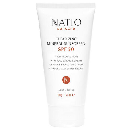 Natio Clear Zinc Mineral Sunscreen Spf50 50G