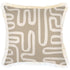 Escape to Paradise Cushion Cover Coastal Fringe Maze Taupe 45CM X 45CM