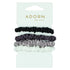 Adorn by Mae Elastics Slim Scrunchies in Assorted Greys 5PCS