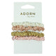 Adorn by Mae Elastics Slim Scrunchies Nudes
