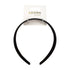 Mae Headband Matte Satin Black 3.5CM 412315