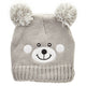 Essence Kids Teddy Bear Beanie Grey One Size