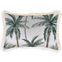 Escape to Paradise Cushion Cover Coastal Fringe Palm Tree Paradise White 35CM X 50CM