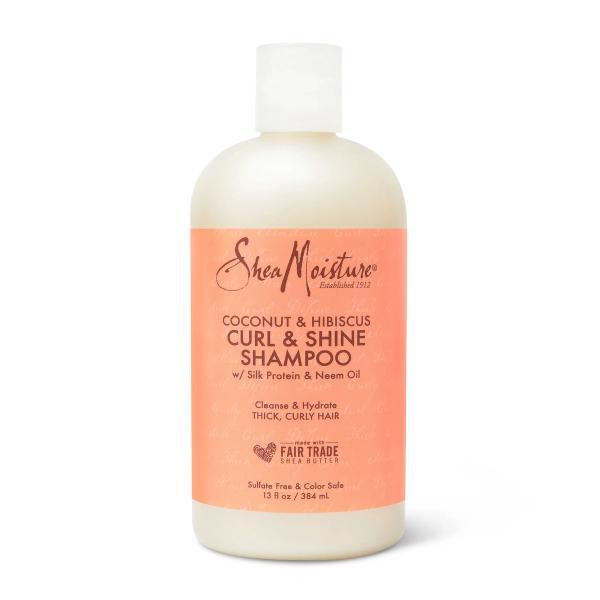 Shea Moisture Coconut & Hibiscus Curl & Shine Hair Shampoo 384mL