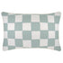 Escape to Paradise Cushion Cover With Piping Check Seafoam 35CM X 50CM