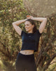 Premium Activewear - Signature Crop – Black