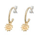 Palas Lotus Hoop Earrings