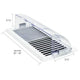 Deflecto Air Deflector 12" W 1 Way Silver