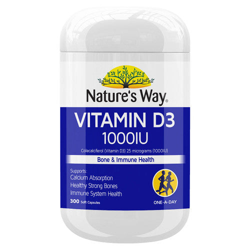 Nature's Way Vitamin D3 1000iu Caps 300