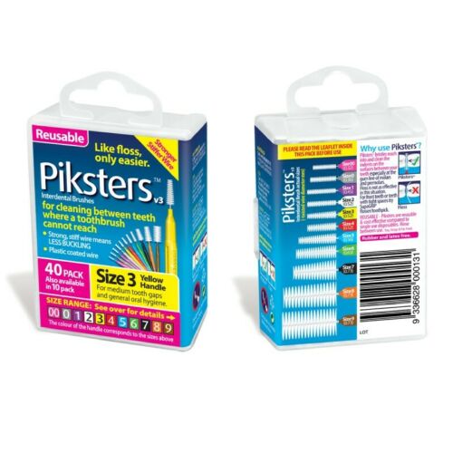 Piksters Interdental Size 3 Yellow 40Pk