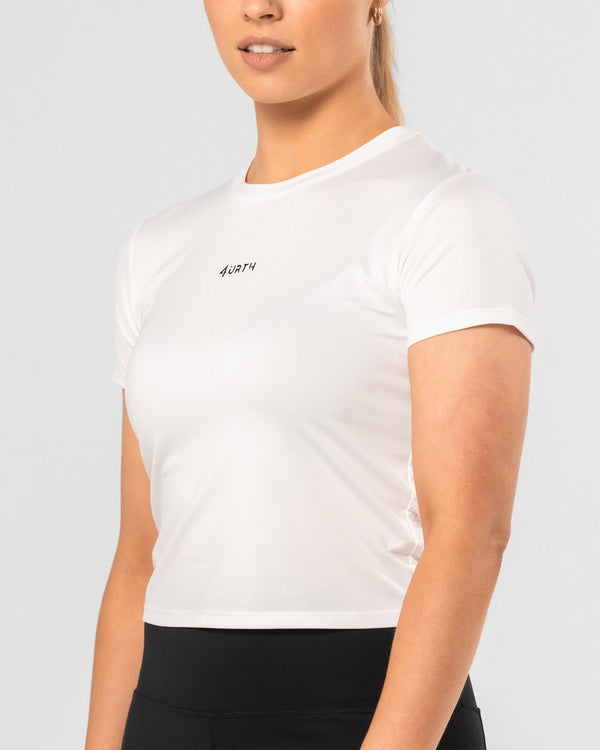 Premium Activewear - Signature Crop – White