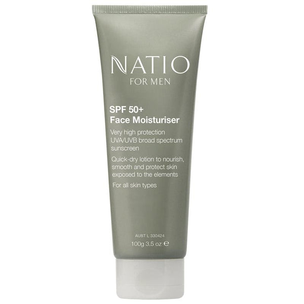 Natio For Men SPF 50+ Face Moisturiser 100g