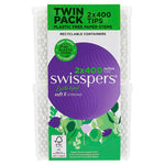 Swisspers Earth Kind Cotton Tips With Paper Stems Twin Pack 2x400