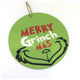 Theatre Seasonal Decor Green Merry Hanging Disk