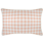 Escape to Paradise Cushion Cover With Piping Ginglam Peach 35CM X 50CM